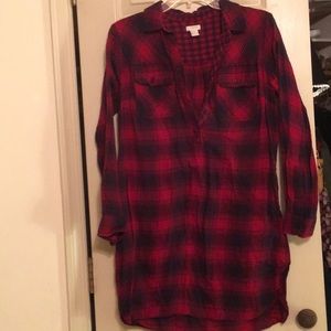 Jcrew flannel dress